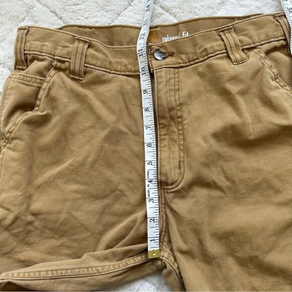 Carhartt | "Hickory Brown" Rugged Flex Relaxed Fit Canvas Work Shorts | Size 34 - Picture 11 of 11